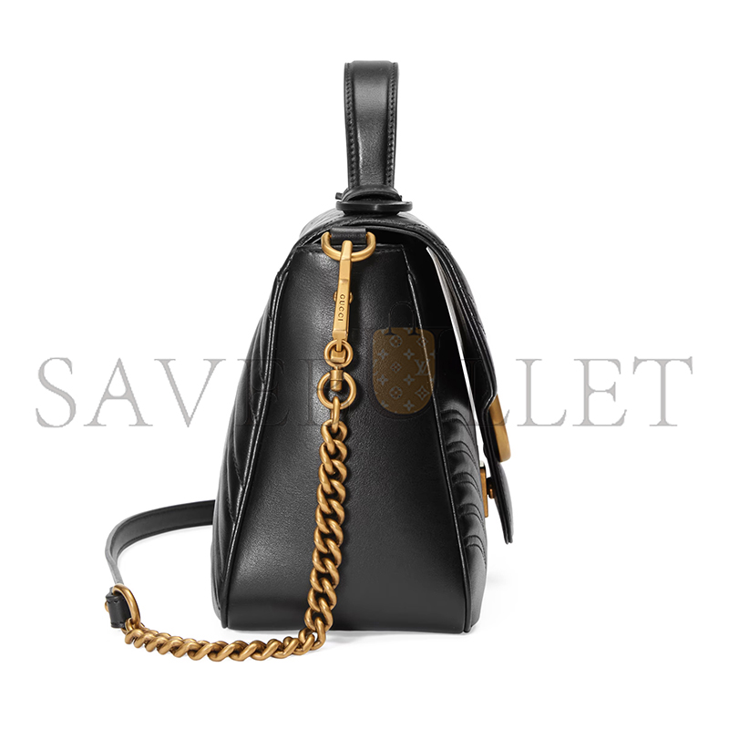 GUCCI GG MARMONT MEDIUM TOP HANDLE BAG 498110 (27*19*10.5cm) GUCCI GG MARMONT MEDIUM TOP HANDLE BAG 498110 (27*19*10.5cm)